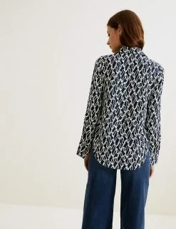 Wholesale 🎉 Autograph 👕 Shirts & Blouses Cupro Rich Printed Long Sleeve 👕 Shirt 👍 -New In Womens Sales 2022 SD 01 T50 2607T F4 X EC 5