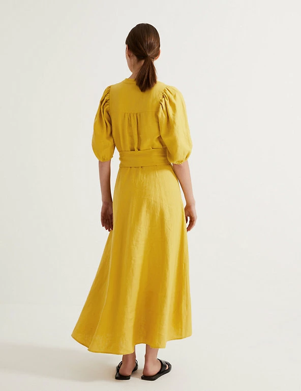 Best deal โ Autograph ๐ Dresses Pure Irish Linen V-Neck Belted Midaxi ๐ Dress ๐งจ 5 Best deal โ Autograph ๐ Dresses Pure Irish Linen V-Neck Belted Midaxi ๐ Dress ๐งจ - Image 5