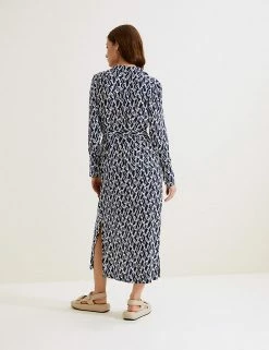 Flash Sale 🌟 Autograph 👗 Dresses Cupro Printed Belted Midaxi 👕 Shirt 👗 Dress ⭐ -New In Womens Sales 2022 SD 01 T50 3152T F4 X EC 5