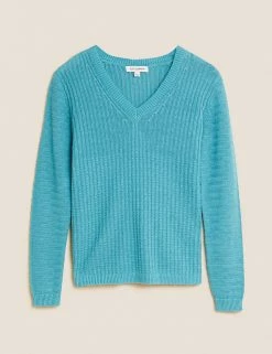 Best Pirce โญ Autograph Jumpers Pure Linen V-Neck Jumper ๐
