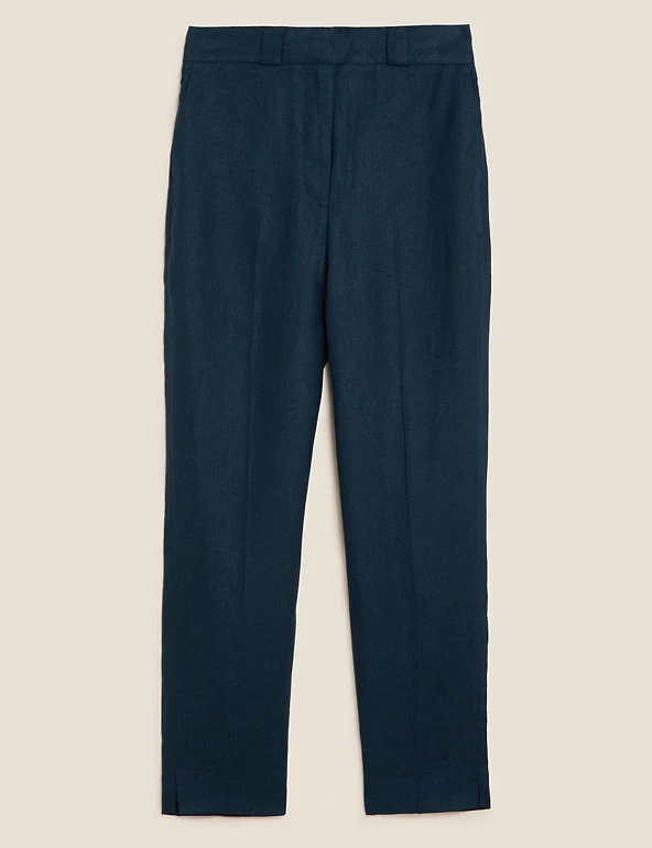 Hot Sale ✔️ Autograph Pure Irish Linen Pleat Front Trousers ✔️ 7 Hot Sale ✔️ Autograph Pure Irish Linen Pleat Front Trousers ✔️ - Image 7