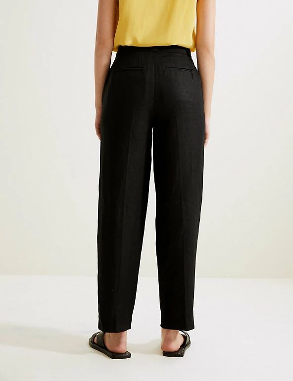 Hot Sale ✔️ Autograph Pure Irish Linen Pleat Front Trousers ✔️ 5 Hot Sale ✔️ Autograph Pure Irish Linen Pleat Front Trousers ✔️ - Image 5