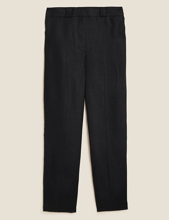 Hot Sale ✔️ Autograph Pure Irish Linen Pleat Front Trousers ✔️ 2 Hot Sale ✔️ Autograph Pure Irish Linen Pleat Front Trousers ✔️ - Image 2