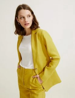 Deals 🎁 Autograph 🧥 Coats & Jackets Pure Irish Linen Belted Short Jacket 😍