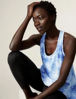 Budget 🎁 GOODMOVE Vests Scoop Neck Relaxed Sleeveless Yoga Top ❤️