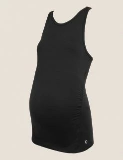 Outlet 😍 GOODMOVE Women Maternity Scoop Neck Sleeveless Vest Top ✔️