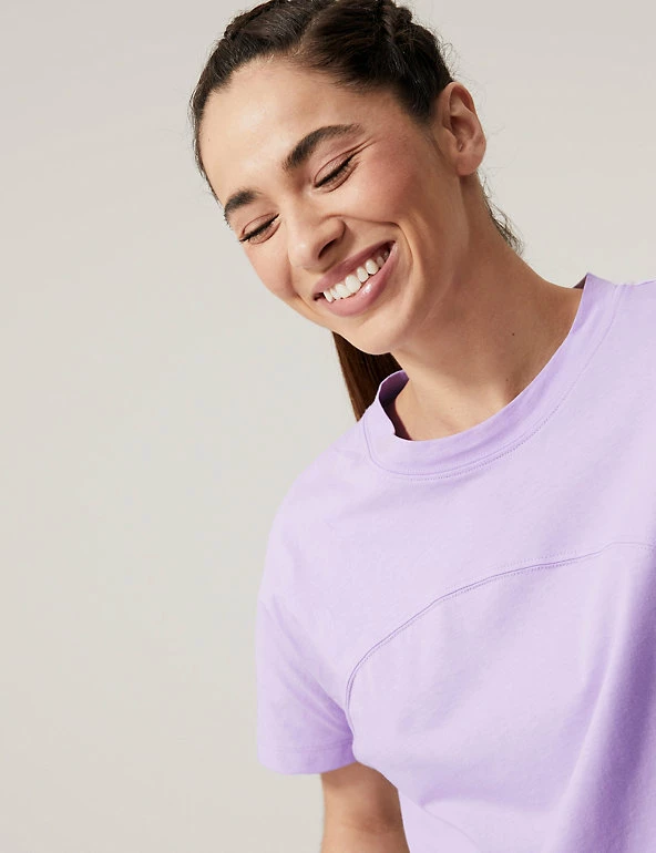 Best Pirce β GOODMOVE Tops & T-Shirts Pure Cotton Oversized Cropped T-Shirt π 4 Best Pirce β GOODMOVE Tops & T-Shirts Pure Cotton Oversized Cropped T-Shirt π - Image 4