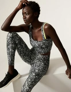 Flash Sale 👍 GOODMOVE Tops Printed Scoop Neck Asymmetric Cropped Top ⭐ -New In Womens Sales 2022 SD 01 T51 5309P T4 X EC 1