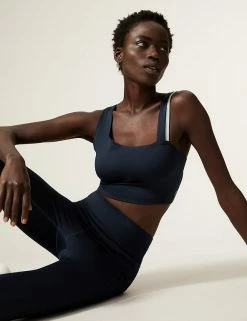 Best deal 🎉 GOODMOVE Tops Scoop Neck Asymmetric Cropped Top ✨