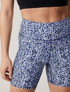 Cheap 🔔 GOODMOVE Go Move Printed High Waisted Gym Shorts 🤩 -New In Womens Sales 2022 SD 01 T51 6541P Z4 X EC 2