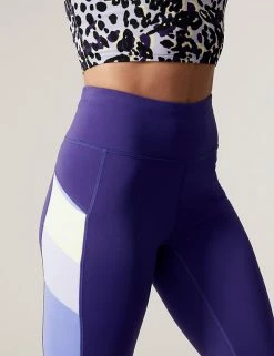 Deals 😍 GOODMOVE Women Go Move Colour Block Gym Leggings 😉 -New In Womens Sales 2022 SD 01 T51 6545C D3 X EC 2