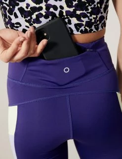 Deals 😍 GOODMOVE Women Go Move Colour Block Gym Leggings 😉 -New In Womens Sales 2022 SD 01 T51 6545C D3 X EC 5