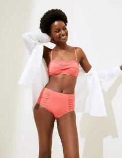 Wholesale 🛒 M&S Collection 👙 Bikinis Padded Twist Front Bandeau 👙 Bikini Top 🎉