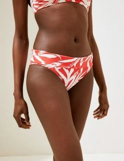 Discount 🛒 M&S Collection 👙 Bikinis Tummy Control Leaf Print 👙 Bikini Bottoms 😀 7 Discount 🛒 M&S Collection 👙 Bikinis Tummy Control Leaf Print 👙 Bikini Bottoms 😀 -New In Womens Sales 2022 SD 01 T52 7911P B4 X EC 1