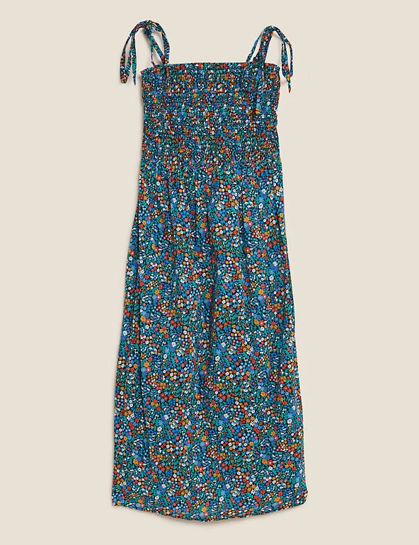 Flash Sale π― M&S Collection π Dresses Pure Cotton Ditsy Floral Shirred Midi π Dress π― 2 Flash Sale π― M&S Collection π Dresses Pure Cotton Ditsy Floral Shirred Midi π Dress π― - Image 2