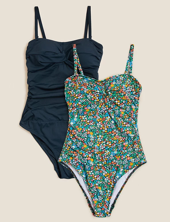 Best Sale 😉 M&S Collection 2 Pack Tummy Control Padded 🩱 Swimsuits ⌛ 1 Best Sale 😉 M&S Collection 2 Pack Tummy Control Padded 🩱 Swimsuits ⌛