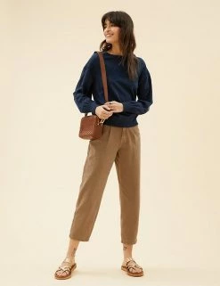 Buy 💯 Per Una Sweatshirts Pure Cotton Lace Insert Sweatshirt 🥰 -New In Womens Sales 2022 SD 01 T53 1246U F0 X EC 1