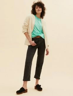 Cheap 🤩 Per Una Women Linen Blend Geometric Short Sleeve T-Shirt ⭐ -New In Womens Sales 2022 SD 01 T53 1258U J4 X EC 1