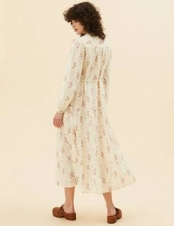 Discount 🌟 Per Una 👗 Dresses Pure Cotton Floral Midaxi 👚 Shirt 👗 Dress 💯 -New In Womens Sales 2022 SD 01 T53 3472U Y8 X EC 3