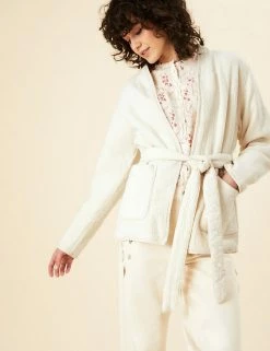 Brand new ⌛ Per Una 🧥 Coats & Jackets Cotton Rich Textured Belted Jacket 🤩