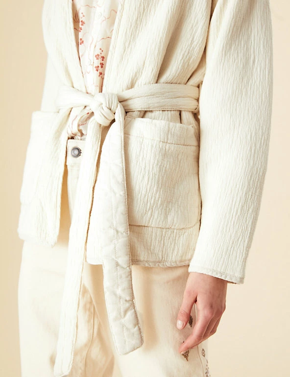 Brand new ⌛ Per Una 🧥 Coats & Jackets Cotton Rich Textured Belted Jacket 🤩 6 Brand new ⌛ Per Una 🧥 Coats & Jackets Cotton Rich Textured Belted Jacket 🤩 - Image 6