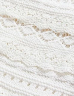 Brand new 😍 Per Una Women Pure Cotton Knitted 3/4 Sleeve Top 👏 -New In Womens Sales 2022 SD 01 T53 5163U KY X EC 5