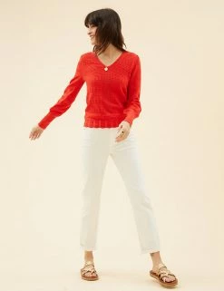 Best Pirce 🌟 Per Una Jumpers Pointelle V-Neck Blouson Sleeve Knitted Top 🎉 20 Best Pirce 🌟 Per Una Jumpers Pointelle V-Neck Blouson Sleeve Knitted Top 🎉 -New In Womens Sales 2022 SD 01 T53 5164U F9 X EC 1