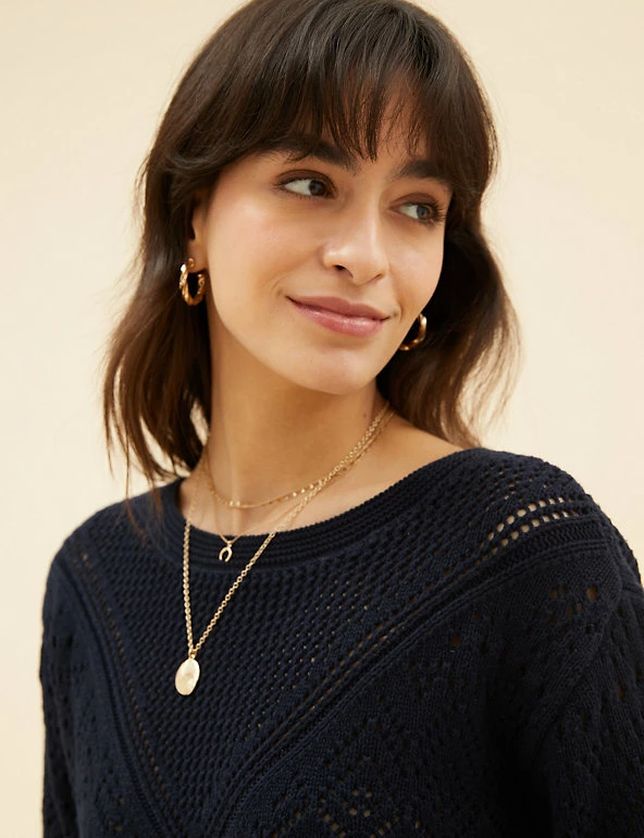 Best Pirce โ Per Una Jumpers Pure Cotton Broderie Knitted Top ๐งจ 11 Best Pirce โ Per Una Jumpers Pure Cotton Broderie Knitted Top ๐งจ - Image 11