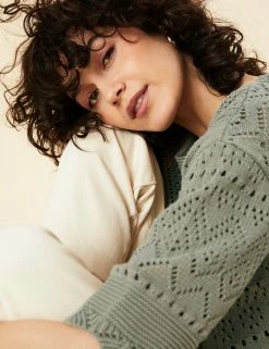 Best Pirce โ Per Una Jumpers Pure Cotton Broderie Knitted Top ๐งจ 33 Best Pirce โ Per Una Jumpers Pure Cotton Broderie Knitted Top ๐งจ -New In Womens Sales 2022 SD 01 T53 5168U KH X EC 0