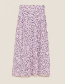 Discount 🥰 Per Una 👗 Skirts Floral Midaxi 👗 Skirt 😉 -New In Womens Sales 2022 SD 01 T53 7336U A7 X EC 90