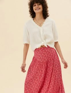 Discount 🥰 Per Una 👗 Skirts Floral Midaxi 👗 Skirt 😉 -New In Womens Sales 2022 SD 01 T53 7336U B4 X EC 1