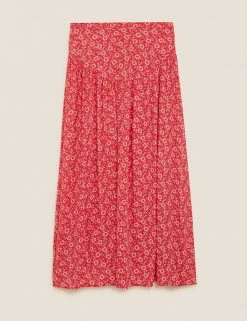 Discount 🥰 Per Una 👗 Skirts Floral Midaxi 👗 Skirt 😉 -New In Womens Sales 2022 SD 01 T53 7336U B4 X EC 90