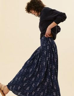 Discount 🥰 Per Una 👗 Skirts Floral Midaxi 👗 Skirt 😉 -New In Womens Sales 2022 SD 01 T53 7336U F4 X EC 3