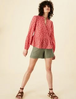 Coupon ❤️ Per Una Pure Cotton High Waisted Belted Shorts 🌟 -New In Womens Sales 2022 SD 01 T53 7338U XJ X EC 2