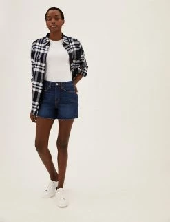 Coupon 🧨 M&S Collection Denim Mom High Waisted Shorts 🧨 27 Coupon 🧨 M&S Collection Denim Mom High Waisted Shorts 🧨 -New In Womens Sales 2022 SD 01 T57 3602 RW X EC 1