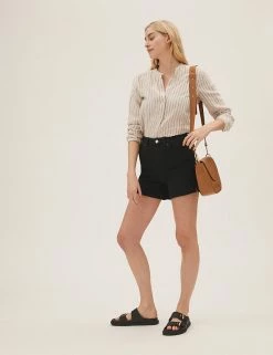 Coupon 🧨 M&S Collection Denim Mom High Waisted Shorts 🧨 37 Coupon 🧨 M&S Collection Denim Mom High Waisted Shorts 🧨 -New In Womens Sales 2022 SD 01 T57 3602 Y0 X EC 1