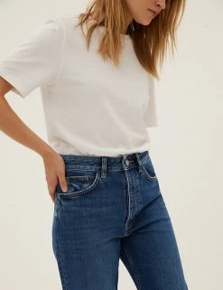 Top 10 😉 M&S Collection Boyfriend 👖 Jeans With Recycled Cotton 🎉 -New In Womens Sales 2022 SD 01 T57 6238 QP X EC 1