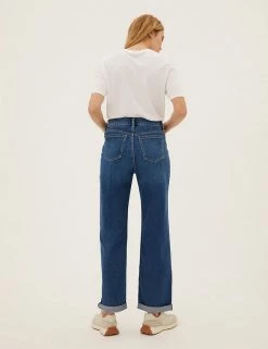 Top 10 😉 M&S Collection Boyfriend 👖 Jeans With Recycled Cotton 🎉 -New In Womens Sales 2022 SD 01 T57 6238 QP X EC 2