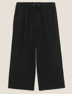 Deals ✨ M&S Collection Linen Rich Wide Leg Cropped Trousers 🥰 24 Deals ✨ M&S Collection Linen Rich Wide Leg Cropped Trousers 🥰 -New In Womens Sales 2022 SD 01 T57 7186 Y0 X EC 90