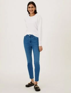 Best Sale 😀 M&S Collection Women Ivy Raw Hem Skinny 👖 Jeans ⭐