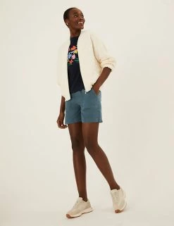 Discount 😍 M&S Collection Tencel™ Rich High Waisted Jogger Shorts 🌟