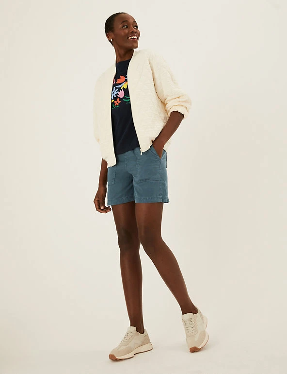 Discount 😍 M&S Collection Tencel™ Rich High Waisted Jogger Shorts 🌟 1 Discount 😍 M&S Collection Tencel™ Rich High Waisted Jogger Shorts 🌟