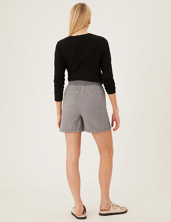 Discount 😍 M&S Collection Tencel™ Rich High Waisted Jogger Shorts 🌟 8 Discount 😍 M&S Collection Tencel™ Rich High Waisted Jogger Shorts 🌟 - Image 8