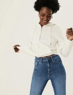 Best deal 😉 M&S Collection Supersoft High Waisted Skinny Cropped 👖 Jeans 🔥 -New In Womens Sales 2022 SD 01 T57 8680 QQ X EC 1