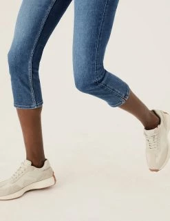 Best deal 😉 M&S Collection Supersoft High Waisted Skinny Cropped 👖 Jeans 🔥 -New In Womens Sales 2022 SD 01 T57 8680 QQ X EC 2
