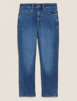 Best deal 😉 M&S Collection Supersoft High Waisted Skinny Cropped 👖 Jeans 🔥 -New In Womens Sales 2022 SD 01 T57 8680 QQ X EC 90