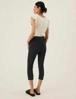 Best deal 😉 M&S Collection Supersoft High Waisted Skinny Cropped 👖 Jeans 🔥 -New In Womens Sales 2022 SD 01 T57 8680 Y0 X EC 3