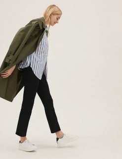 Best reviews of 👍 M&S Collection High Waisted Slim Flare Cropped 👖 Jeans 🎉 -New In Womens Sales 2022 SD 01 T57 8681 Y0 X EC 1