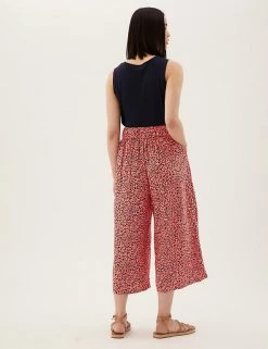 Cheapest ⌛ M&S Collection Printed Wide Leg Cropped Trousers 🤩 28 Cheapest ⌛ M&S Collection Printed Wide Leg Cropped Trousers 🤩 -New In Womens Sales 2022 SD 01 T57 8732 C8 X EC 3