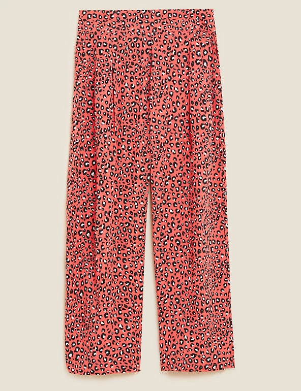 Cheapest ⌛ M&S Collection Printed Wide Leg Cropped Trousers 🤩 2 Cheapest ⌛ M&S Collection Printed Wide Leg Cropped Trousers 🤩 - Image 2